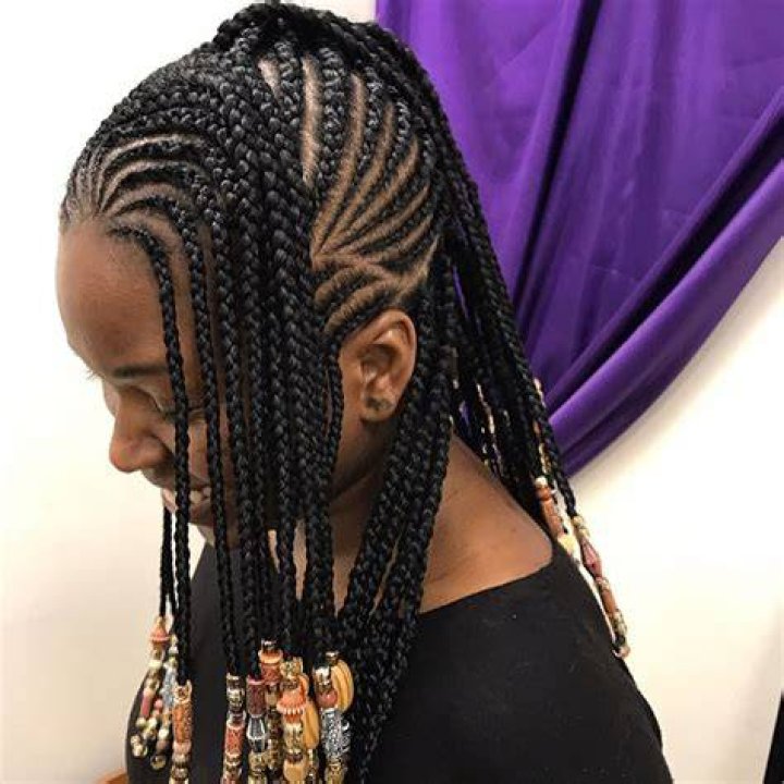 12 Braided Hairstyles With Beads From Instagram Cornrow