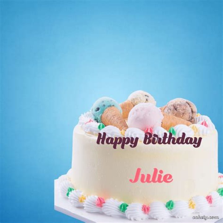 🎂 Happy Birthday Julie Cakes 🍰 Instant Free Download
