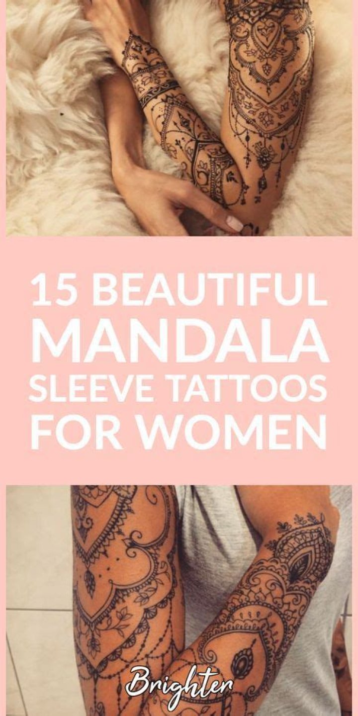 15 Beautiful Mandala Sleeve Tattoos For Women Brighter Craft
