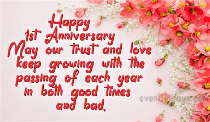 1st Anniversary Wishes Images, Messages and Quotes The Birthday Wishes