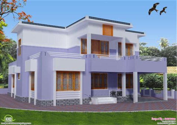 2419 sq.feet flat roof house design House Design Plans