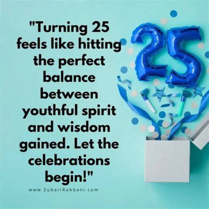 25th Birthday Quotes. QuotesGram