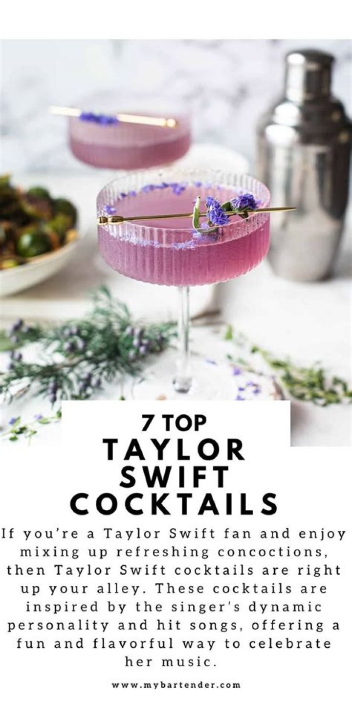 3 Taylor swift themed cocktails Cocktail Recipes, Cocktails, Taylor