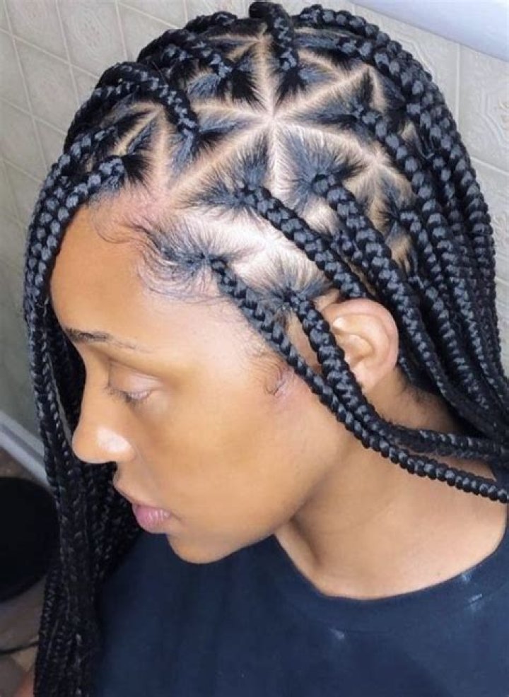 30 Amazing Triangle Box Braids We Cannot Get Over New Natural Hairstyles