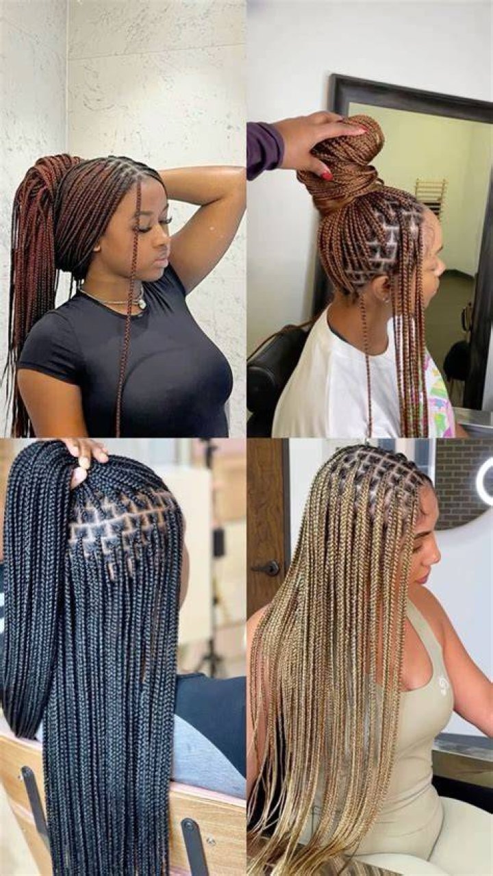 30 Cutest Knotless Braids With Heart Hairstyles of 2023 Womanly & Modern