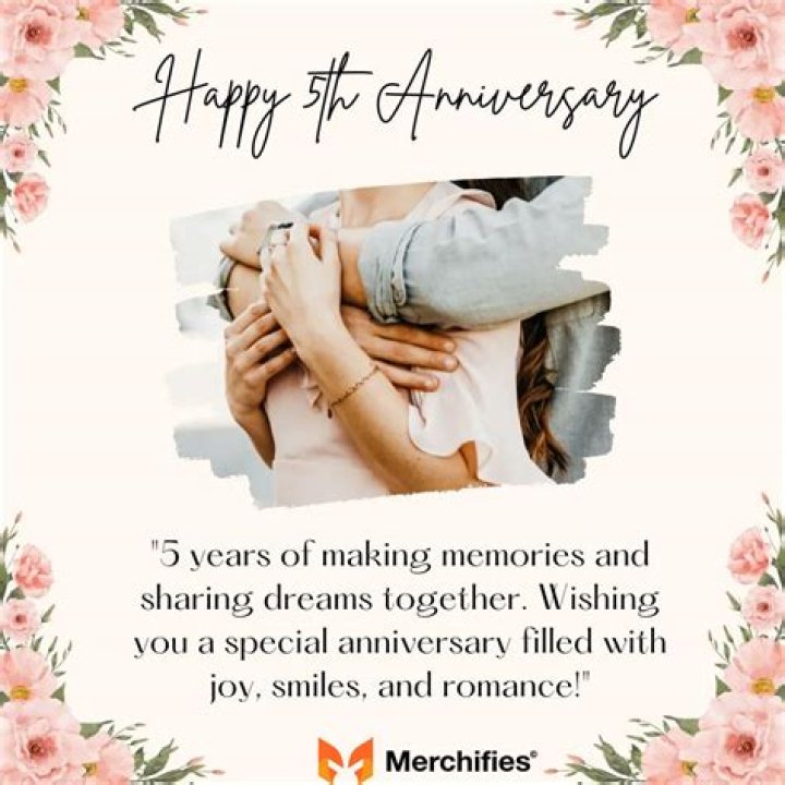 35 Happy 5 Year Anniversary Quotes For Him Or Her