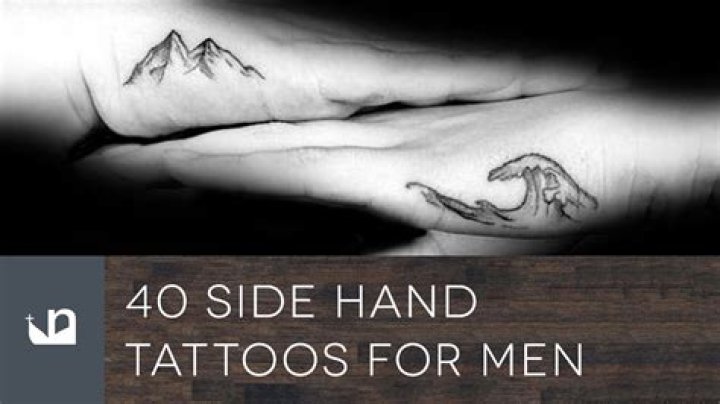 40 Side Hand Tattoos For Men Palm Edge Design Ideas