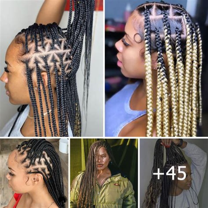 45 Knotless Braid Styles 2023 Jumbo, Lose Braids & More ThriveNaija