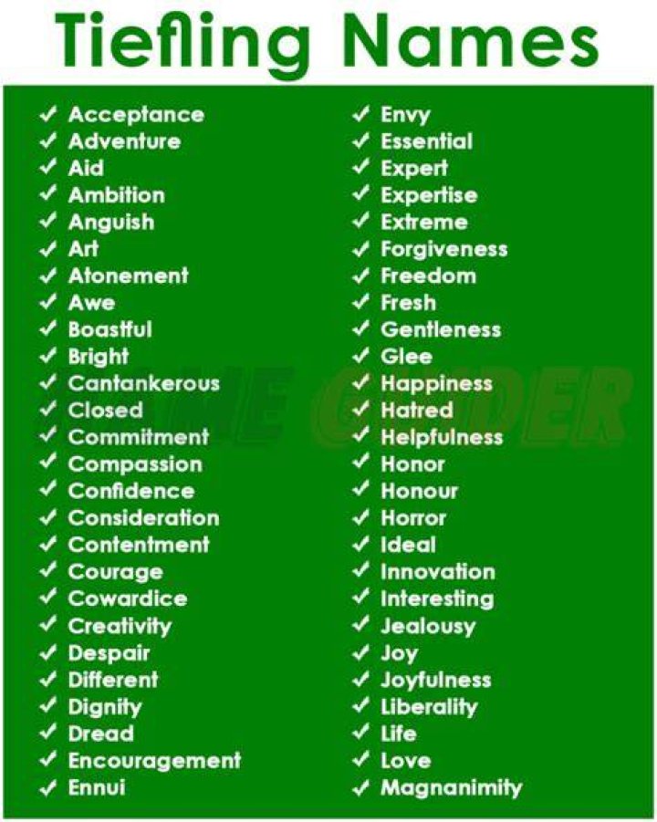 700 Tiefling Names to Inspire Your Next Fictional Creation