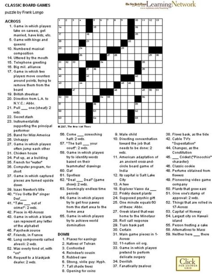 A Layoff Crudely Nyt Crossword Link Schema
