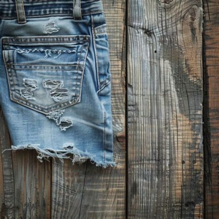 A pair of distressed denim overalls featuring front patch graphics such