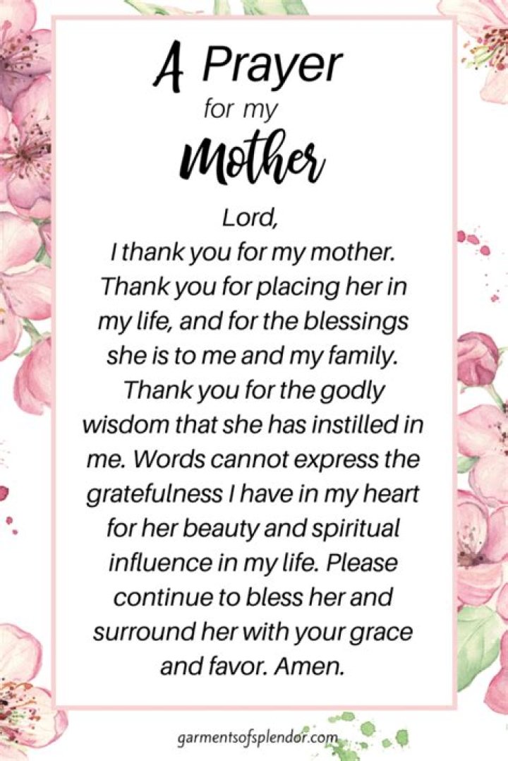 A Prayer for My Mother Etsy
