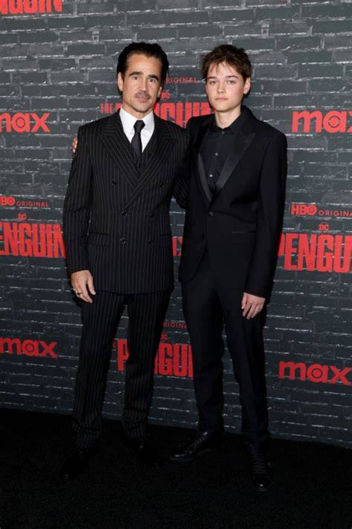 Actor colin farrell and his sister hires stock photography and images