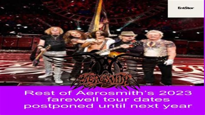 Aerosmith postpone farewell tour dates after frontman Steven Tyler