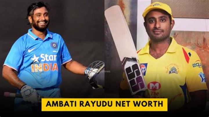 Ambati Rayudu Net Worth 2023 IPL Salary Career Home Age