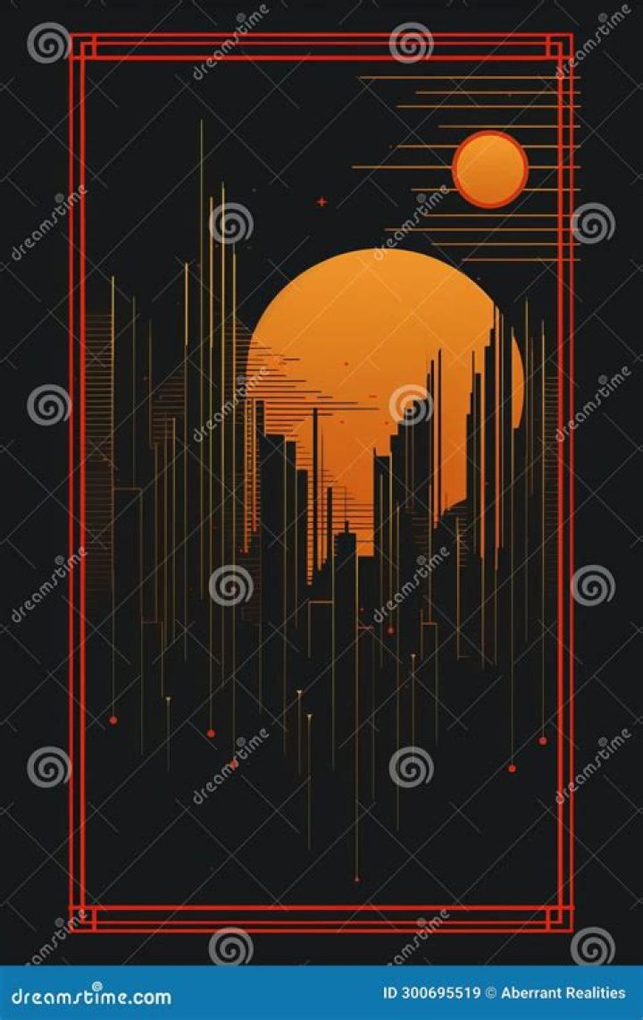 an orange and black poster with the names of different types of items