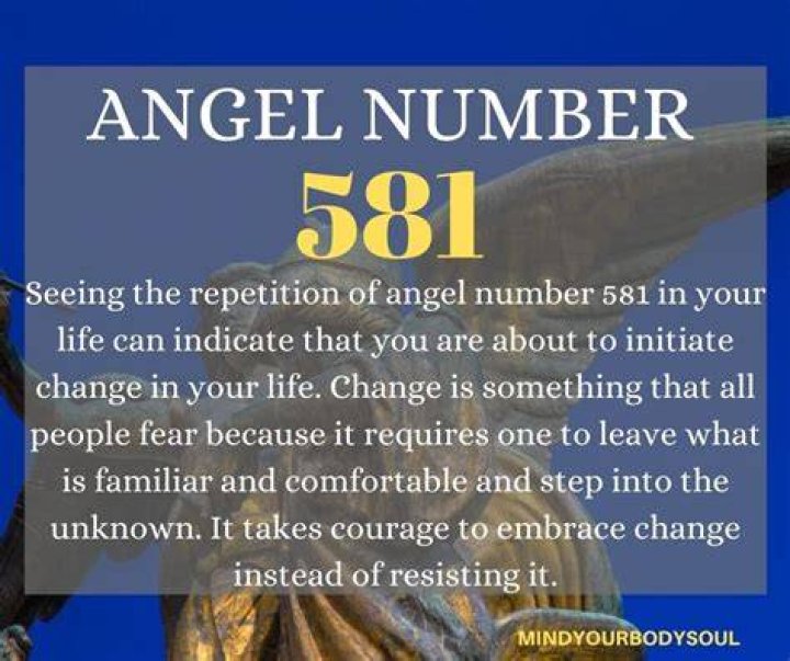 Angel Number 581 Meaning And Symbolism Mind Your Body Soul