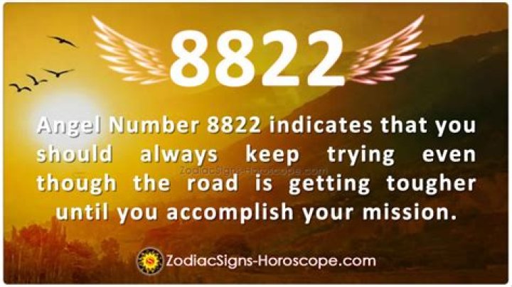 Angel Number 8822 Says You To Keep Going 8822 Meaning