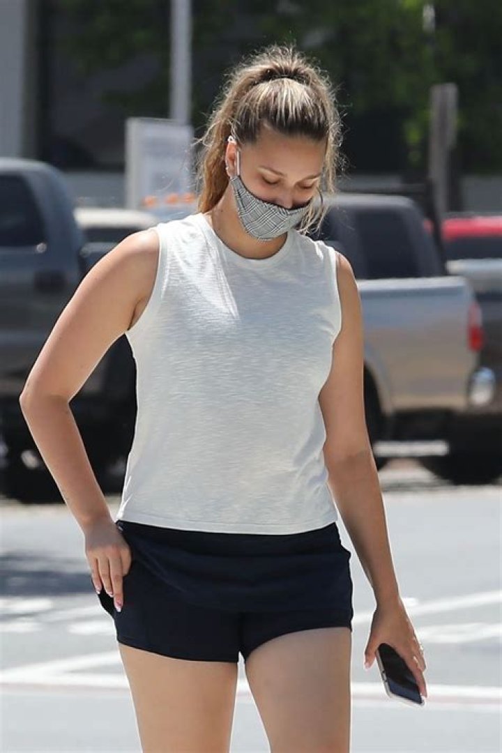 April Love Geary In shorts seen after a Pilates class in Malibu08
