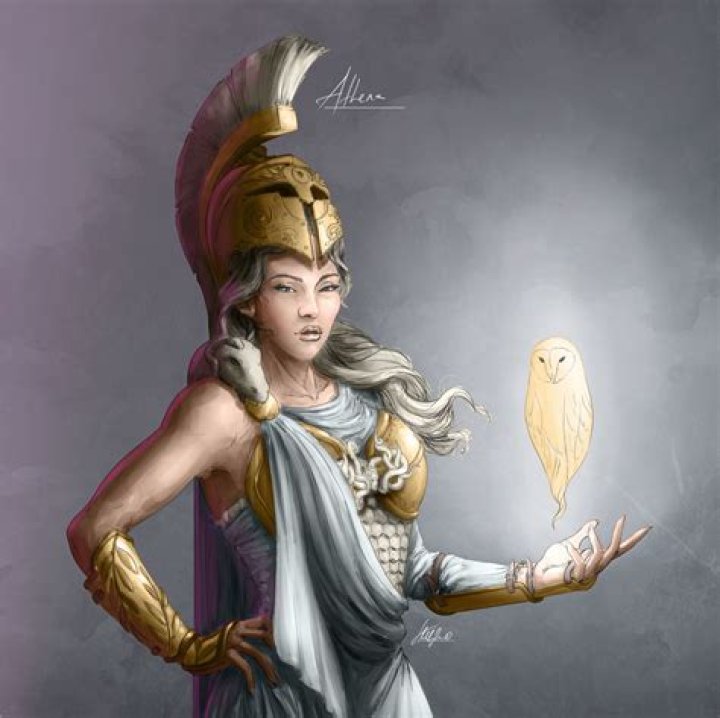 ArtStation Athena, Goddess of wisdom, handicraft, and warfare, Tanja