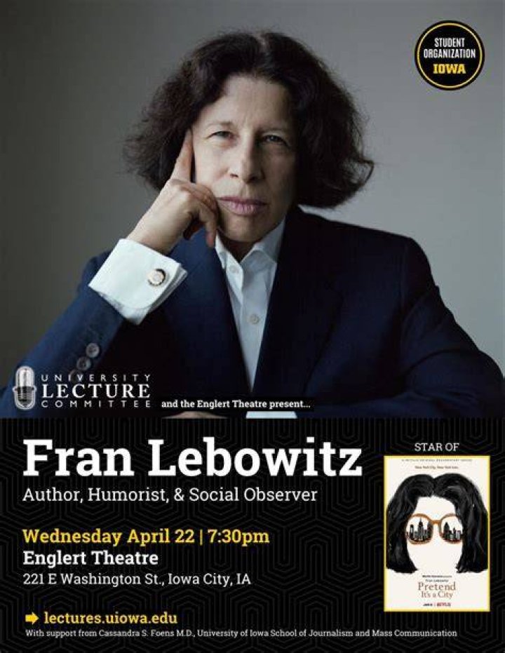 Author and Humorist Fran Lebowitz Talks Scorsese, Smoking, and Her