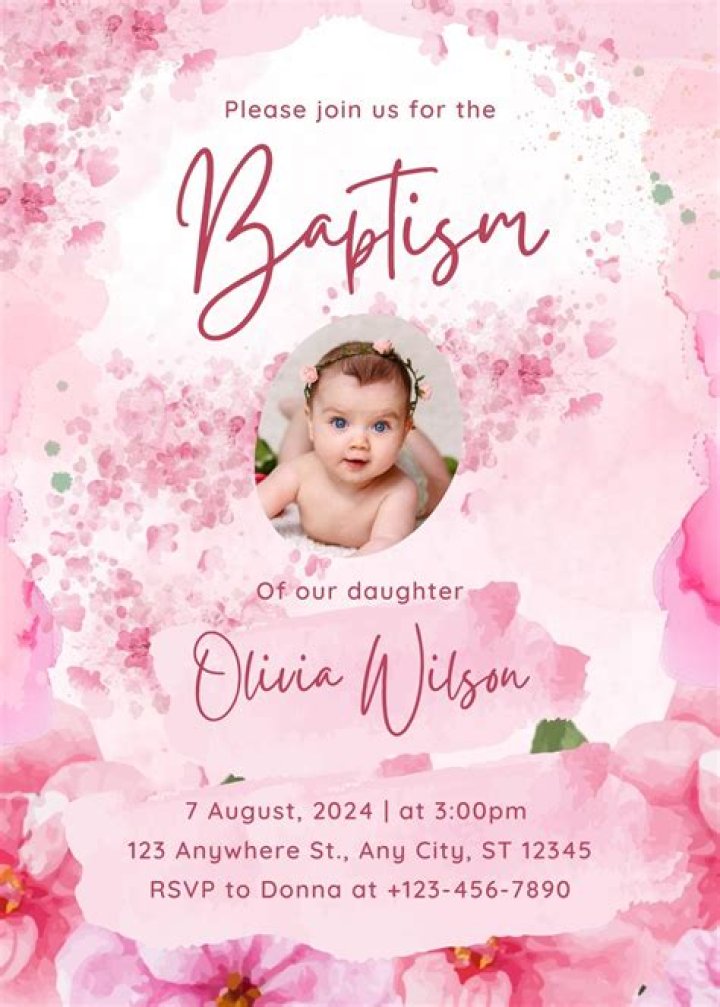 Baby Christening Invitation Templates