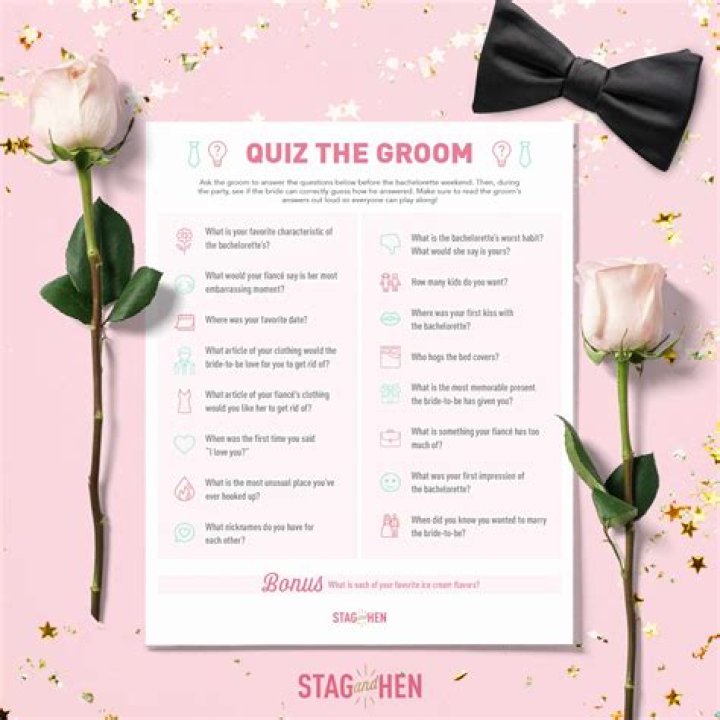Bachelorette Party Game Printable Groom Quiz Free bachelorette