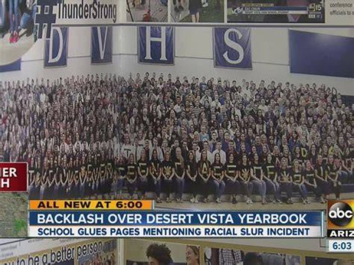 Backlash over Desert Vista yearbook YouTube
