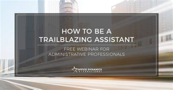 Be a Trailblazing Assistant