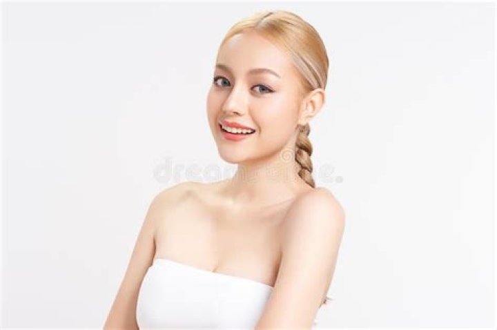 Beautiful on White Stock Image Image of hair 15796229