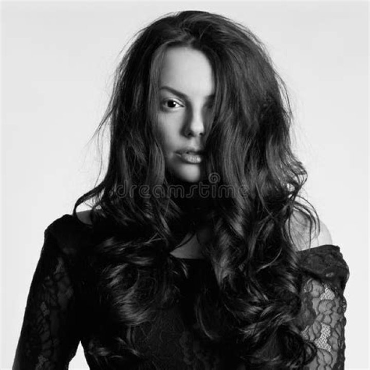 Beautiful Young Woman. Hairy Girl Stock Image Image of cosmetic
