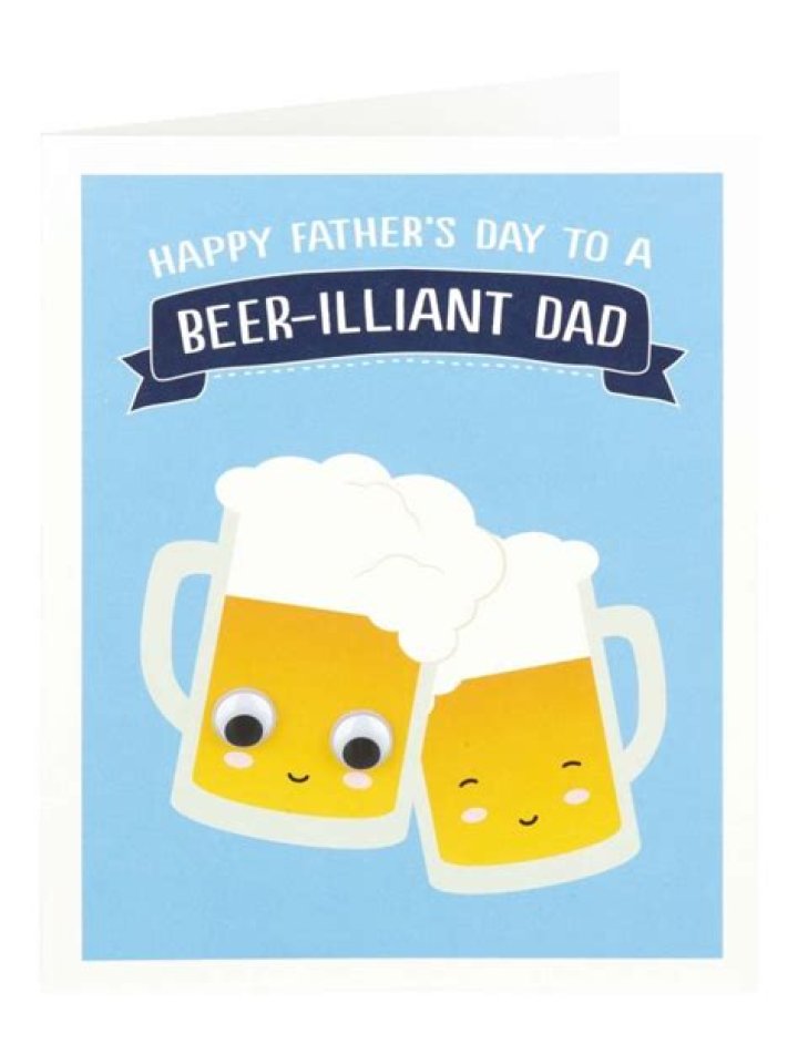 Beers With Eyes Dad Father's Day Card Fathers day, Happy fathers day