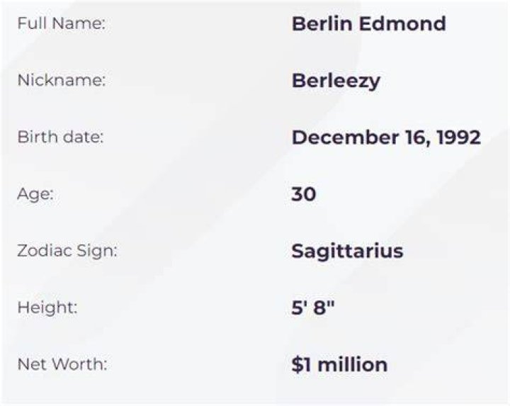 Berleezy Bio, Net Worth 2023, Age, Height