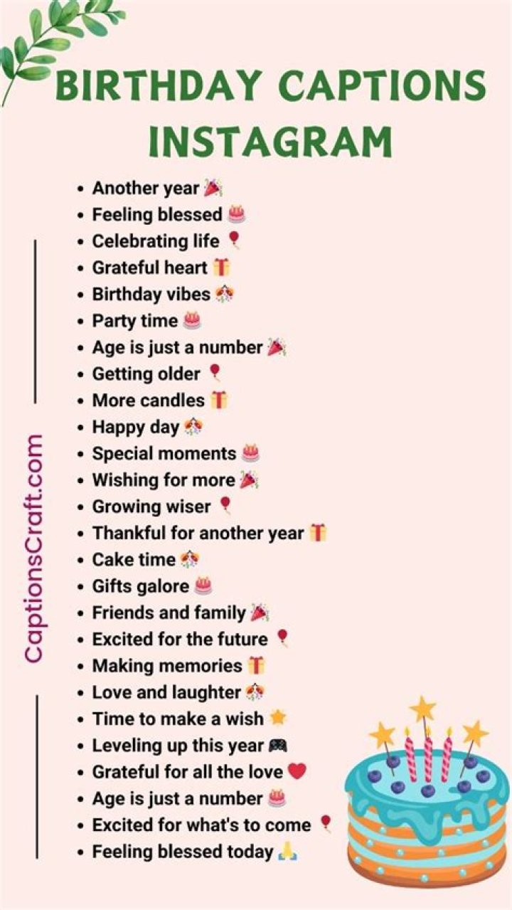 Birthday Captions For Instagram For Daughter The Cake Boutique