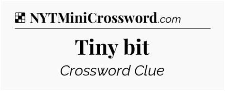 Bit Nyt Crossword