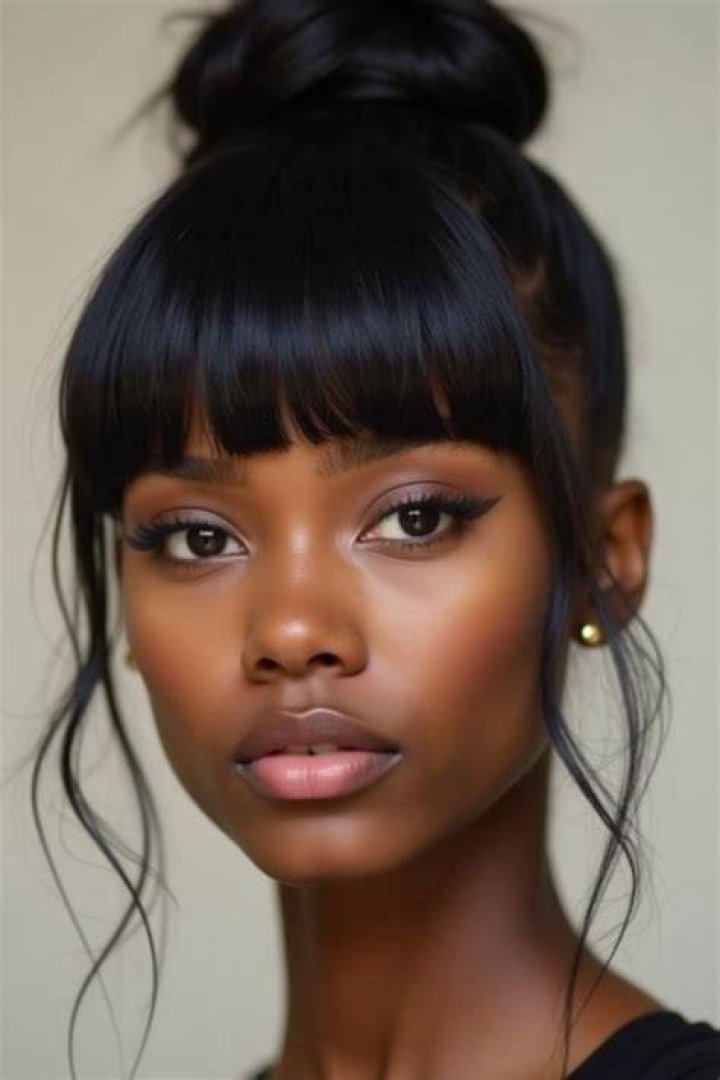 Black Hairstyles With Bangs Beautiful Hairstyles