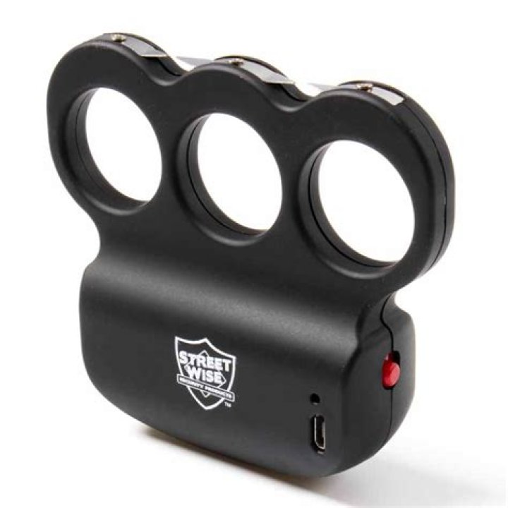 Black Knuckle Stun Gun Knuckle Duster Stun Gun Black Stun Knuckles