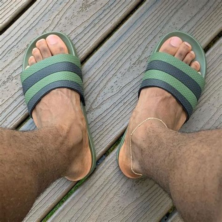 Black male feet