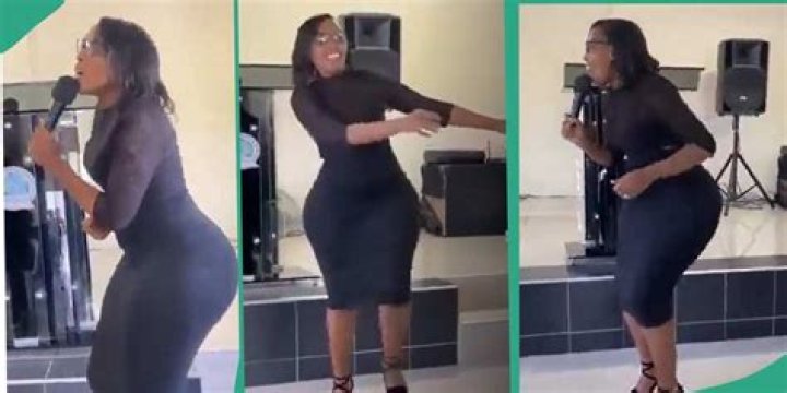 Bootylicious Lady Leading Praise And Worship In Church Shocked Netizens