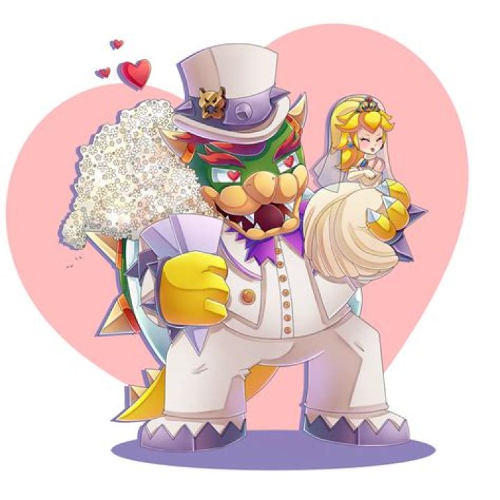 Bowser and Peach Wedding Day [Speedpaint] by CuteyTCat on DeviantArt