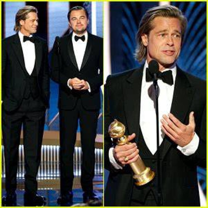 Brad Pitt Roasts Leonardo DiCaprio Over 'Titanic' Raft During Golden