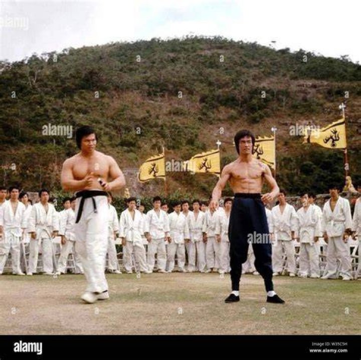 Bruce Lee, Bolo Yeung Enter The Dragon(1973) Bruce lee training