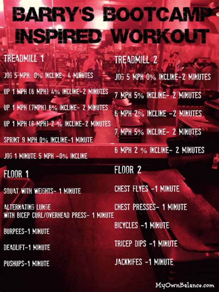 Build Your Own Barry's Bootcamp Workout Toned and Traveled Barrys
