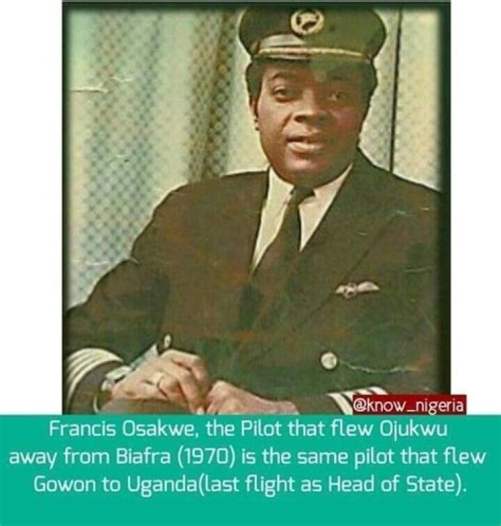 Captain Francis Osakwe Ferried Odumegwu Ojukwu To Safety (Photo