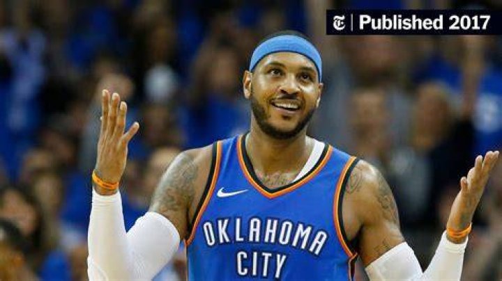 Carmelo Anthony, Looking Settled in His New Home, Helps Shut Down