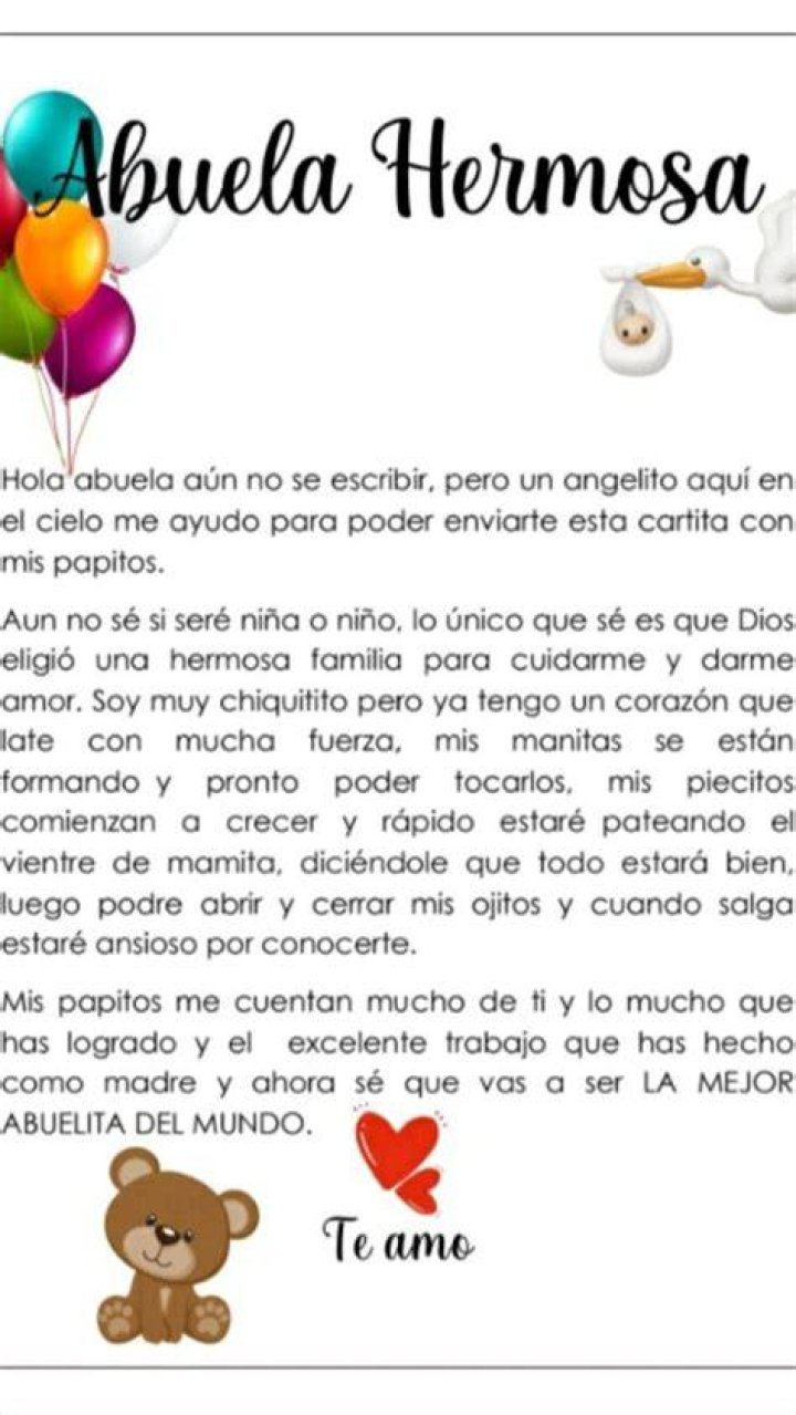 Carta para mi abuela. Puras Letras