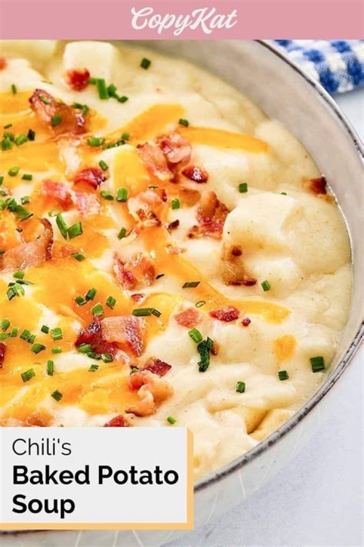 Chilis Loaded Baked Potato Soup Copycat Recipes Loaded baked potato