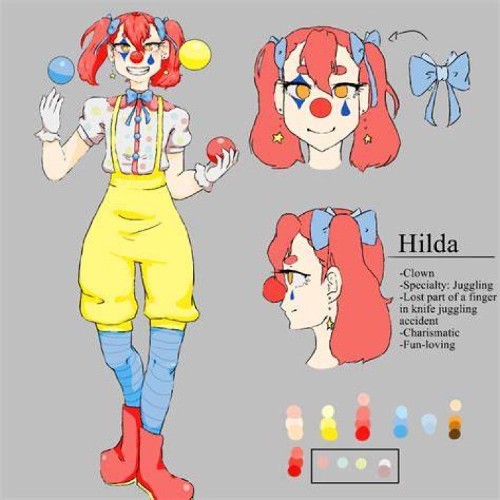 Clown OC Hilda by arcaderabbit on Newgrounds Disney character art