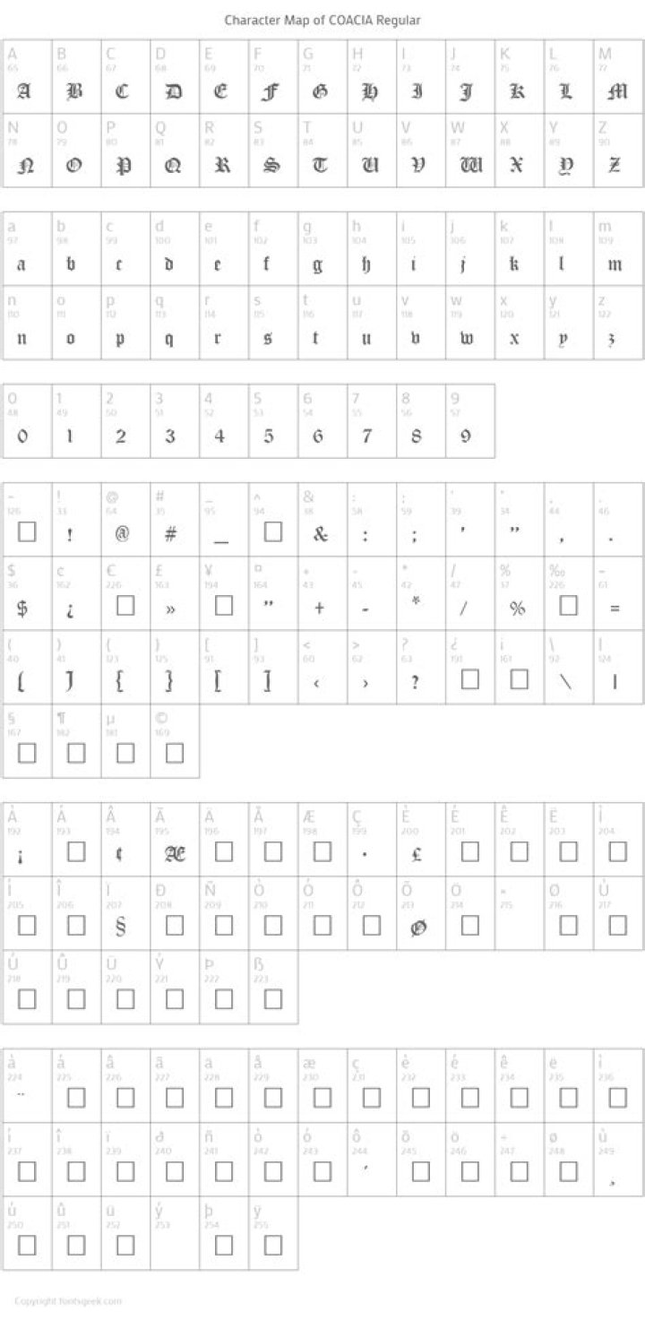 COACIA Regular Download For Free, View Sample Text, Rating And More
