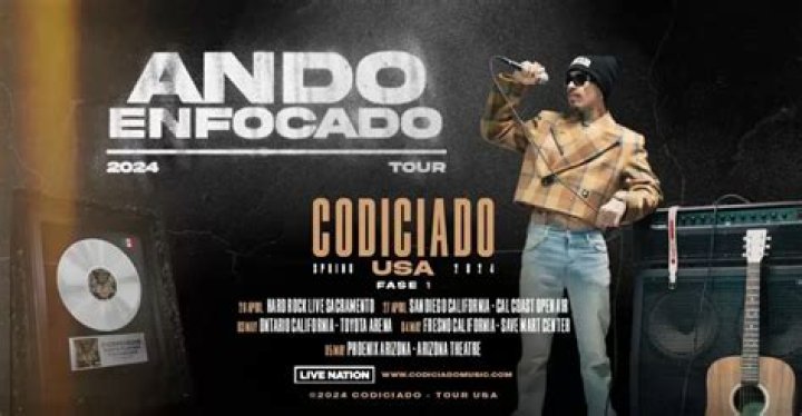 Codiciado &ldquo;Ando Enfocado&rdquo; Tour Hits The US! Live Nation Entertainment